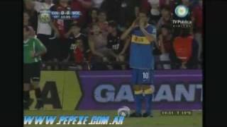 2011 Colon 01 Boca  gol de Juan Roman RIQUELME relato Jorge Arcapalo [upl. by Alemahs]