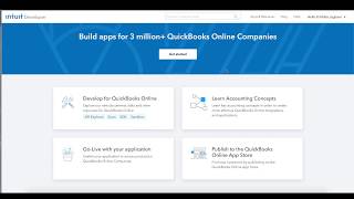 Creating Your First App for QuickBooks [upl. by Gilmour710]