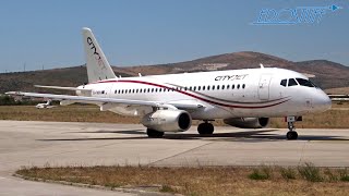 CityJet  Sukhoi Superjet SSJ100 EIFWB Takeoff  Split Airport LDSPSPU [upl. by Enautna]