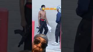 Prank Goes Wrong In The Hood greenscreen reaction prank [upl. by Nilknarf854]