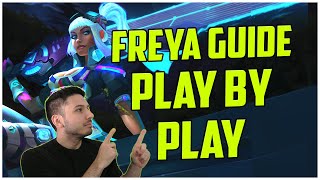 FREYA GUIDE PLAY BY PLAY RANKED SMITE S10 [upl. by Stillas]