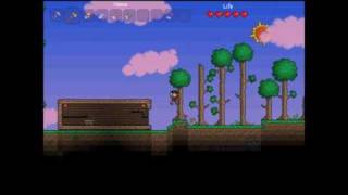 Terraria Tutorial  How to Survive your First Night HD [upl. by Audre539]