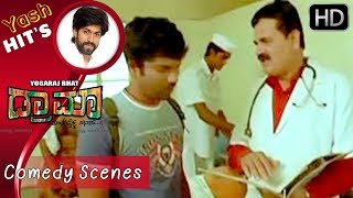 kwatle satisha in tea stall comedy  Kannada Comedy Scenes  Drama Kannada Movie  Yash [upl. by Lednem]