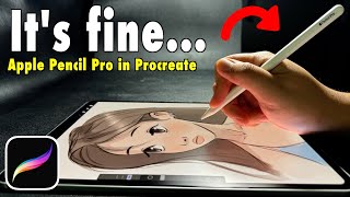 Apple Pencil Pro Barrel Roll and Squeeze on Procreate  Artist Review [upl. by Maer]