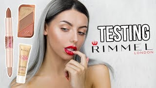 TESTING RIMMEL MAKEUP  FULL FACE FIRST IMPRESSIONS TESTINGWEEK [upl. by Cristin]