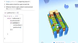 Incrementing the Value  Swift Playgrounds Learn to Code 2 with Explanation [upl. by Nazus]