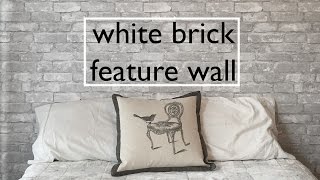 DIY White Brick Feature Wall [upl. by Nahbois]