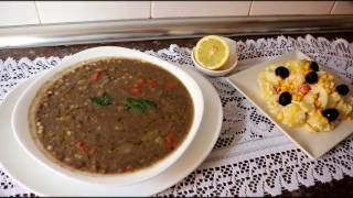 Cuisine algérienne Lentilles aux légumes العدس بالخظار Matbakh Kamar [upl. by Hoxsie201]