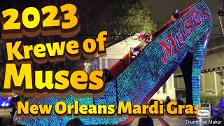 2023 Krewe of Muses New Orleans Mardi Gras Parade [upl. by Davy]