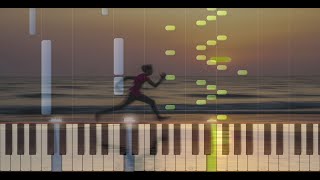 Daniel Hellbach  Running Hard Synthesia Piano Tutorial [upl. by Nnel]