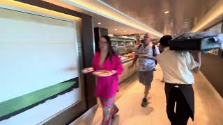 Garden Buffet Walkthrough Aboard the Norwegian Joy [upl. by Torrell754]