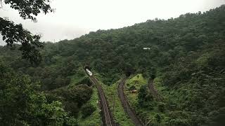 Vande Bharat vs Rajdhani Express kasara ghat tunnle crossingtrain trending vandebharatexpress [upl. by Eiloj387]