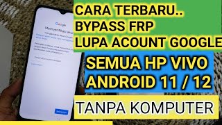 bypass FRP lupa ACOUNT googleatau lupa imail Vivo y12y20y30 [upl. by Gittel497]