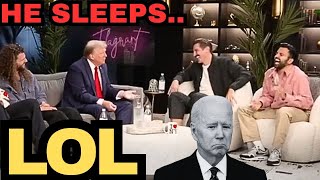 Trump Was Making Fun Of Biden On The Flagrant Podcast [upl. by Nomyad]