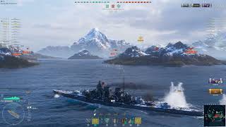 World of Warships Schlieffen ComeBack 700 secondary hits [upl. by Ikkaj994]