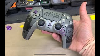 Black Panther PS5 Controller Custom PS5 Controller assembly [upl. by Etteyafal]