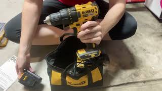 Review of the DEWALT 20V Max Cordless Drill  Driver Kit Compact 12Inch DCD771C2 Dewalt Yellow [upl. by Anastasia]