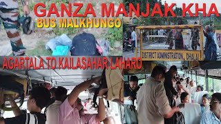 Ganza Manjak kha Agartala to Kailasahar Bus Malkhungo [upl. by Grath]