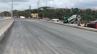 ACCRA TO KUMASI ROAD DUALISATION PROJECT Progressive Works On The Amasaman Pobiman amp Medie Inter [upl. by Ytinirt651]