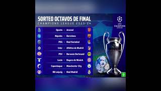 Octavos de Final de la UEFA Champions League 2024 uefachampionsleague futbol [upl. by Nnairet]