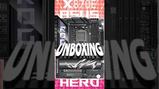 ASUS ROG Crosshair X870E Hero unboxing pcgaming blackops6 gaming pcbuild ryzen9800x3D [upl. by Lyrem]