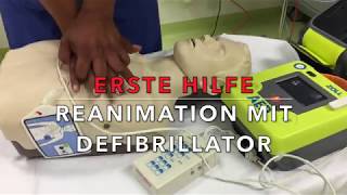 Erste Hilfe Reanimation mit dem Defibrillator [upl. by Tita]