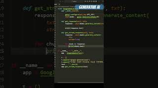 Google Gemini GenerativeAI coding ai gemini python llm [upl. by Lamrert966]