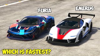 GTA 5  GROTTI FURIA vs PROGEN EMERUS  Which is Fastest [upl. by Gnud]