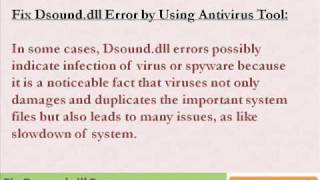 How to Fix Dsounddll error [upl. by Melinde]