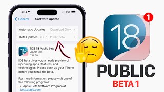 iOS 18 Public Beta 1  DO NOT Update YET [upl. by Saerdna]