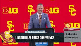 Lincoln Rileys 2024 Big Ten Media Day podium press conference [upl. by Rebba]