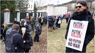 Lietuvoje gyvenantys Rusijos piliečiai susirinko atiduoti balsą atsakė ką palaiko [upl. by Wheaton]