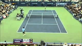 Djokovic saves 4 Match Points vs Federer  US Open 20102011 combined [upl. by Aynos725]