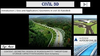 Introduction  Uses and Application of civil 3D Autodesk [upl. by Glenna]