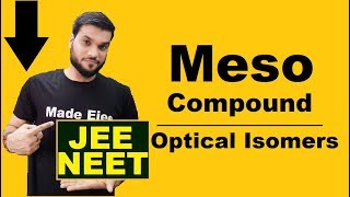 Meso Compound  Optical Isomers  Organic Chemistry  NEET JEE AIIMS [upl. by Nonnag]