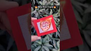 DIY Surprise Card Idea 🔥  Fire Card cutegiftideas crafts shorts [upl. by Idyak]