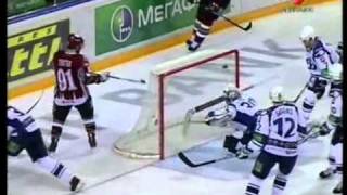 Dinamo Riga vs Dynamo Moscow 21 OT 030311 KHL PLAYOFF [upl. by Arekat]