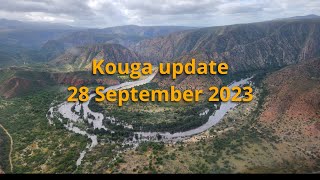 Kouga dam update 28 September 2023 dam level reach 79 and is expected reach overflow level [upl. by Uis]