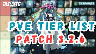 Dislyte UPDATED PVE TIER LIST  PATCH 326  MANY CHANGES [upl. by Keon]