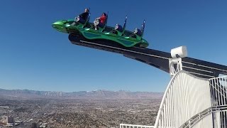 This Terrifying Roller Coaster Goes Off The Side Of A Building [upl. by Aniara]