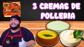 LAS 3 CREMAS INFALTABLES DE POLLERIA 👨‍🍳❤ AJI CAUSA [upl. by Lusar]