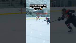 This one timer sequence is crazy 🤝🏒 hockey [upl. by Zawde]