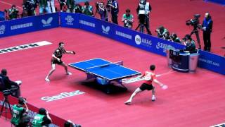 Zhang Jike vs Timo Boll  World Team Championships [upl. by Teraj]