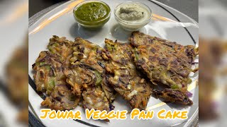 JowarSorghum Veggie Pan CakeChilla [upl. by Beulah]