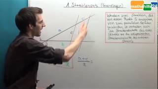 1 Strahlensatz Strahlensätze Grundlagen [upl. by Nesnah]