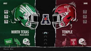 North Texas Mean Green at Temple Owls [upl. by Siclari]