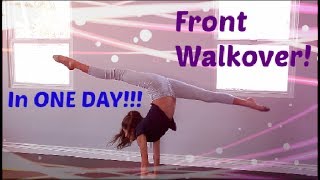 How to do a FRONT WALKOVER in ONE DAY [upl. by Trevor389]