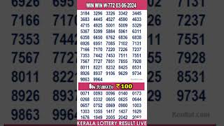 shorts KERALA LOTTERY RESULT LIVEWIN WIN bhagyakuri W772Kerala Lottery Result Today 030624 [upl. by Saisoj]