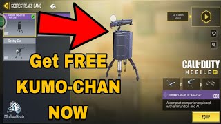 How to Get FREE KUMOCHAN in Cod Mobile 2024  Sentry Gun ScoreStreak Gift From Kurohana Corporation [upl. by Anesuza619]