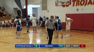 Smartvs Geisler 8th Boys Basketball [upl. by Drake]